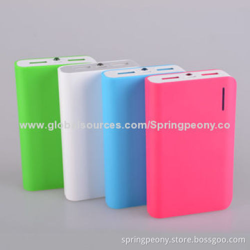 Portable Power Bank for iPhone, iPad, Digital Products, Double USB Ports, Gifts, with 5V, 1A Input
